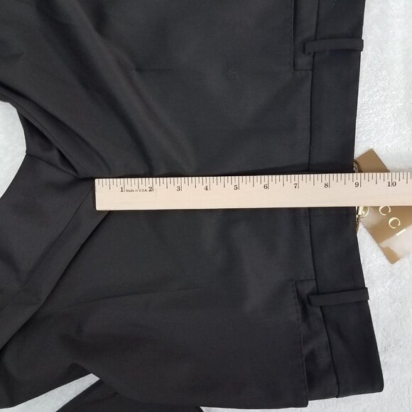 NEW GUCCI Uniform IT Size 44 Black Flared Pants Trousers Black Unfinished Hem - Picture 12 of 13